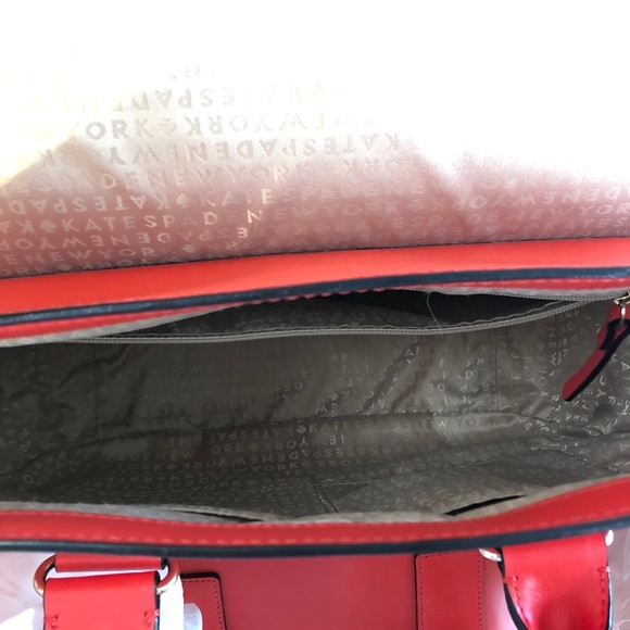 Kate spade Orange & Pink Leather Satchel - Picture 4 of 8
